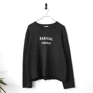 Super Rare Acne Studios FW15 Casey Radical Feminist Cropped Sweatshirt